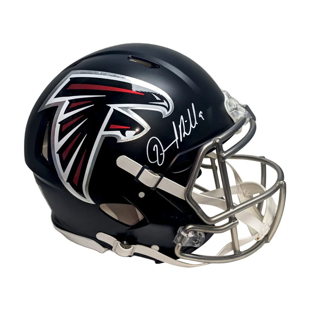 Desmond Ridder Signed Falcons Speed Authentic Helmet with Beckett COA | Creative Sports | vintageantiquesgifts.com