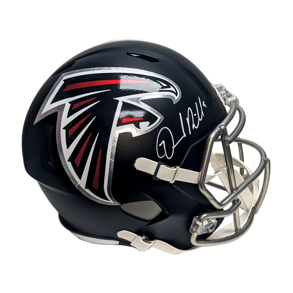 Desmond Ridder Signed Falcons Speed Replica Helmet with Beckett COA | Creative Sports | vintageantiquesgifts.com