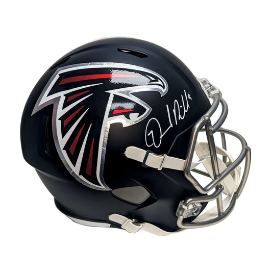 Desmond Ridder Signed Falcons Speed Replica Helmet with Beckett COA | Creative Sports | vintageantiquesgifts.com