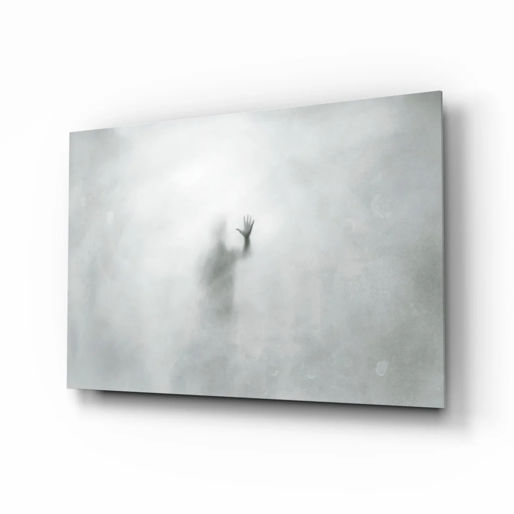 Ethereal Hand Silhouette Glass Wall Art Print | Insigneart USA | vintageantiquesgifts.com