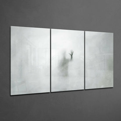 Ethereal Hand Through Glass Wall Art Three Panel Set | Glass Wall Art Print | vintageantiquesgifts.com