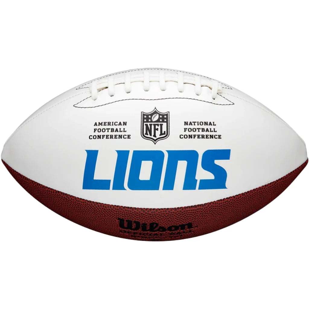 Detroit Lions Wilson NFL team autograph ball for favorite football heroes