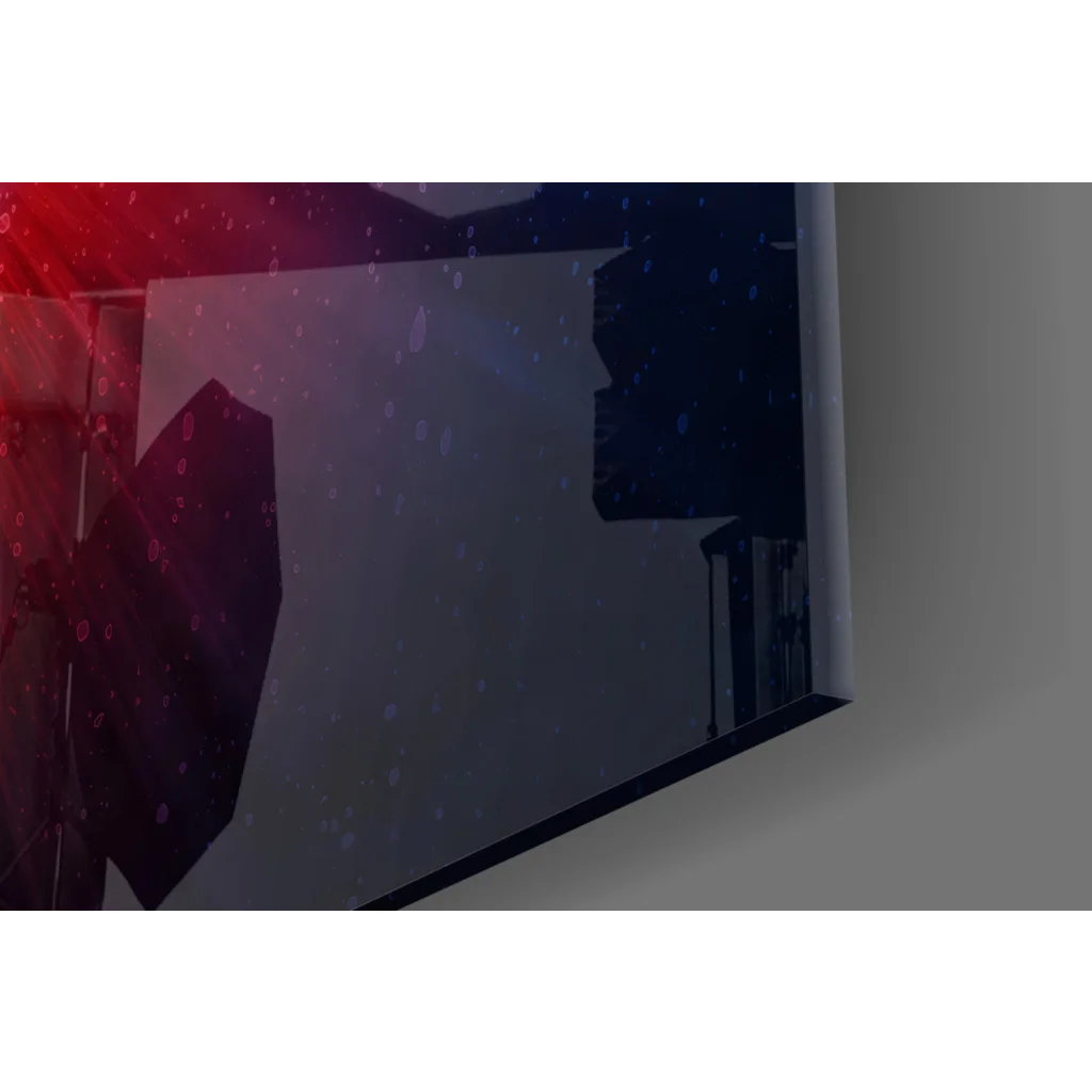 Detroit Pistons cosmic burst glass wall art with sleek TV frame