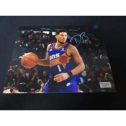 Autographed Devin Booker Phoenix Suns photo with authentic COA for Phoenix Suns signed fans