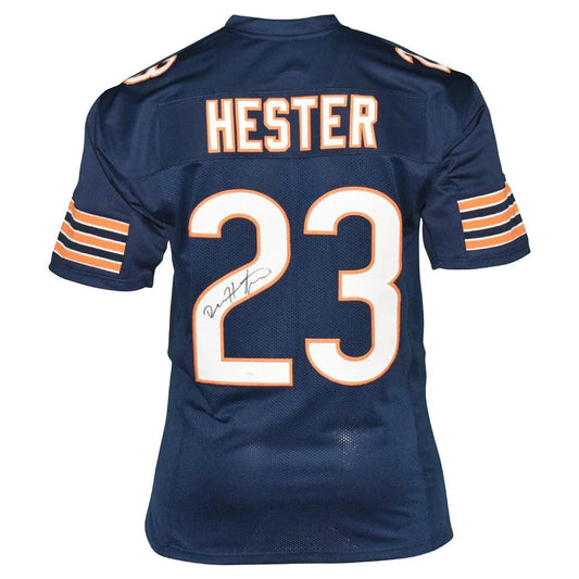 Devin Hester autographed navy blue Chicago Bears #23 jersey with JSA