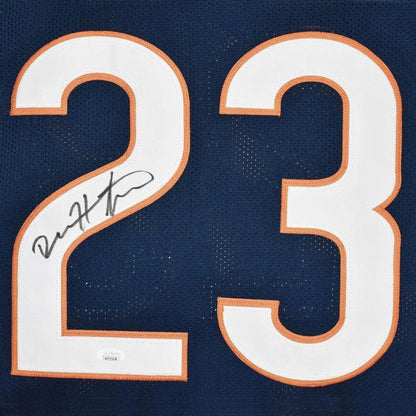 Devin Hester autographed Chicago navy blue #23 custom jersey signed by Michael Jordan