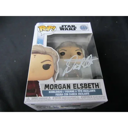 Signed Morgan Elsbeth Star Wars Funko Pop by Diana Lee in original box with COA