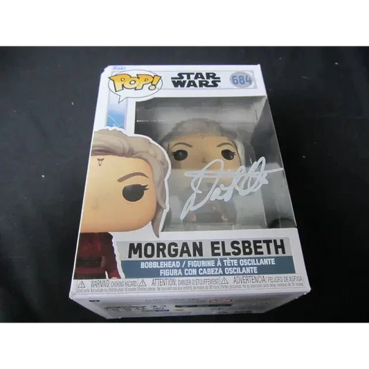 Signed Morgan Elsbeth Star Wars Funko Pop by Diana Lee in original box with COA
