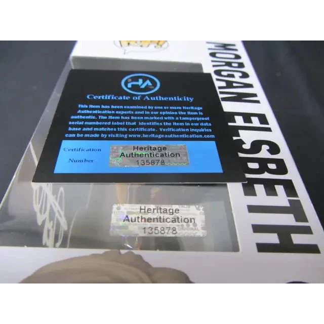 Authenticated signature on packaging of Star Wars Morgan Elsbeth Funko Pop by Diana Lee
