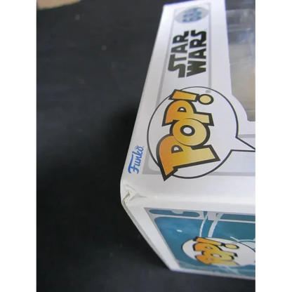 White Star Wars Funko Pop! Morgan Elsbeth box with creased corner featuring Diana Lee signature