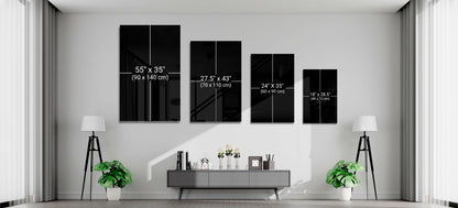 Feather Ink Sketch Woman Glass Wall Art