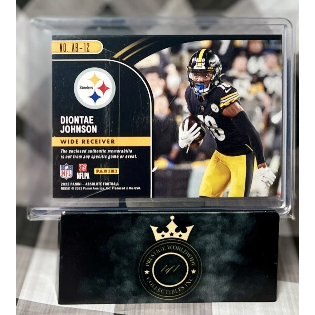 2017 Panini Absolute Diontae Johnson rookie card at Prestige Worldwide Collectibles