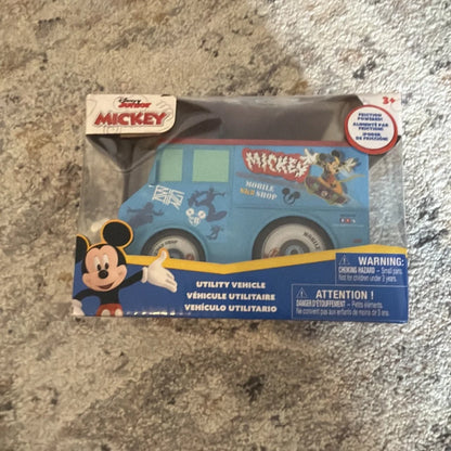 Blue Disney Mickey Mouse friction mobile skate shop toy vehicle in package