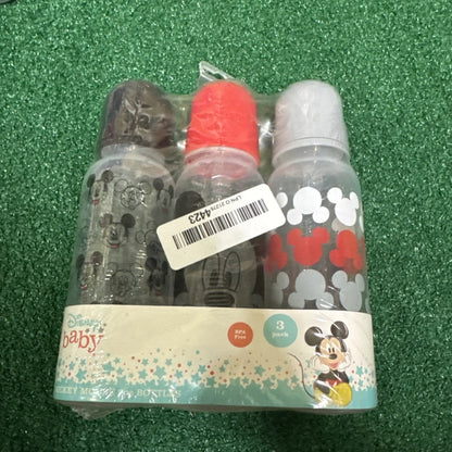 Disney Mickey Mouse baby bottles 9 oz 3 pack sealed new