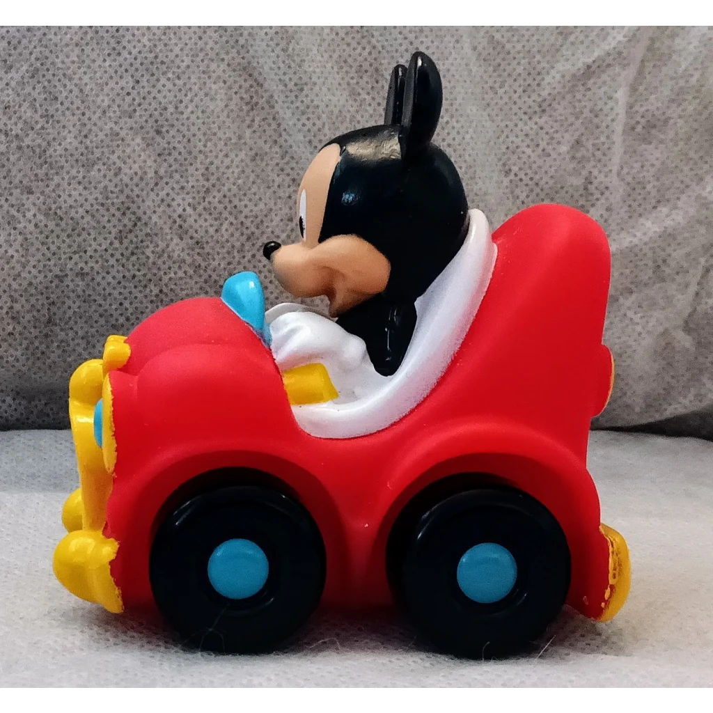 Red Mickey Mouse Disney Sassy Car toy in racing adventure style