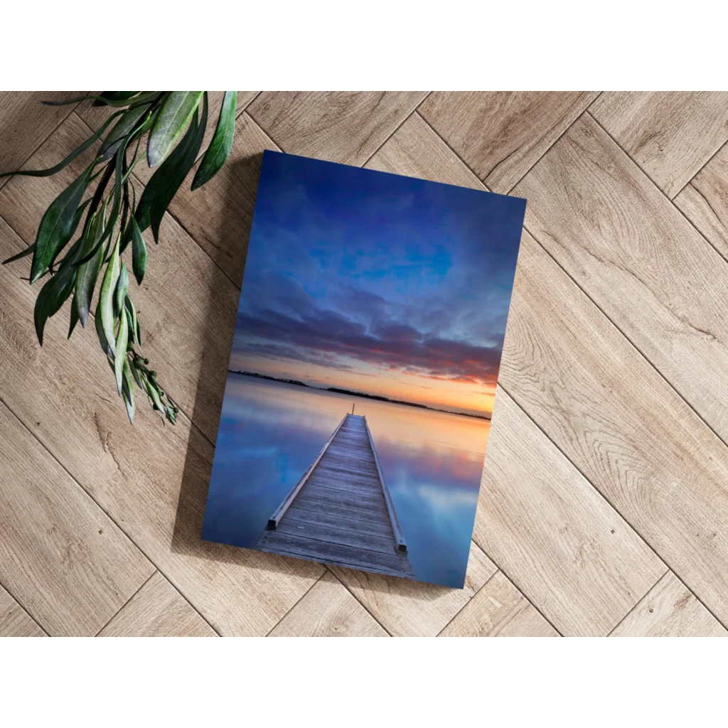 Twilight Pier Insigne Aluminum Prints Transform Your Space | Modern Wall Art Decor | vintageantiquesgifts.com