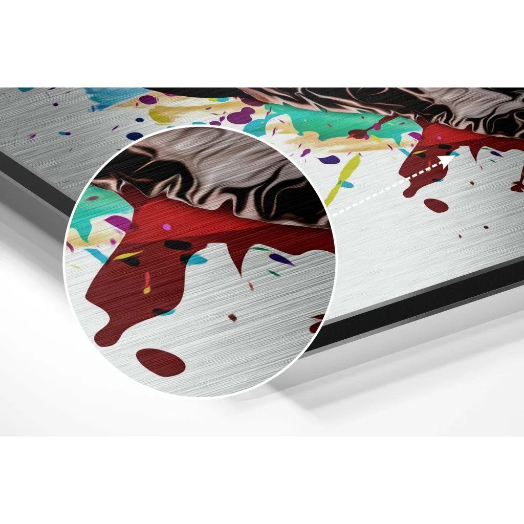 Dog Brushed Aluminium Dibond Wall Art