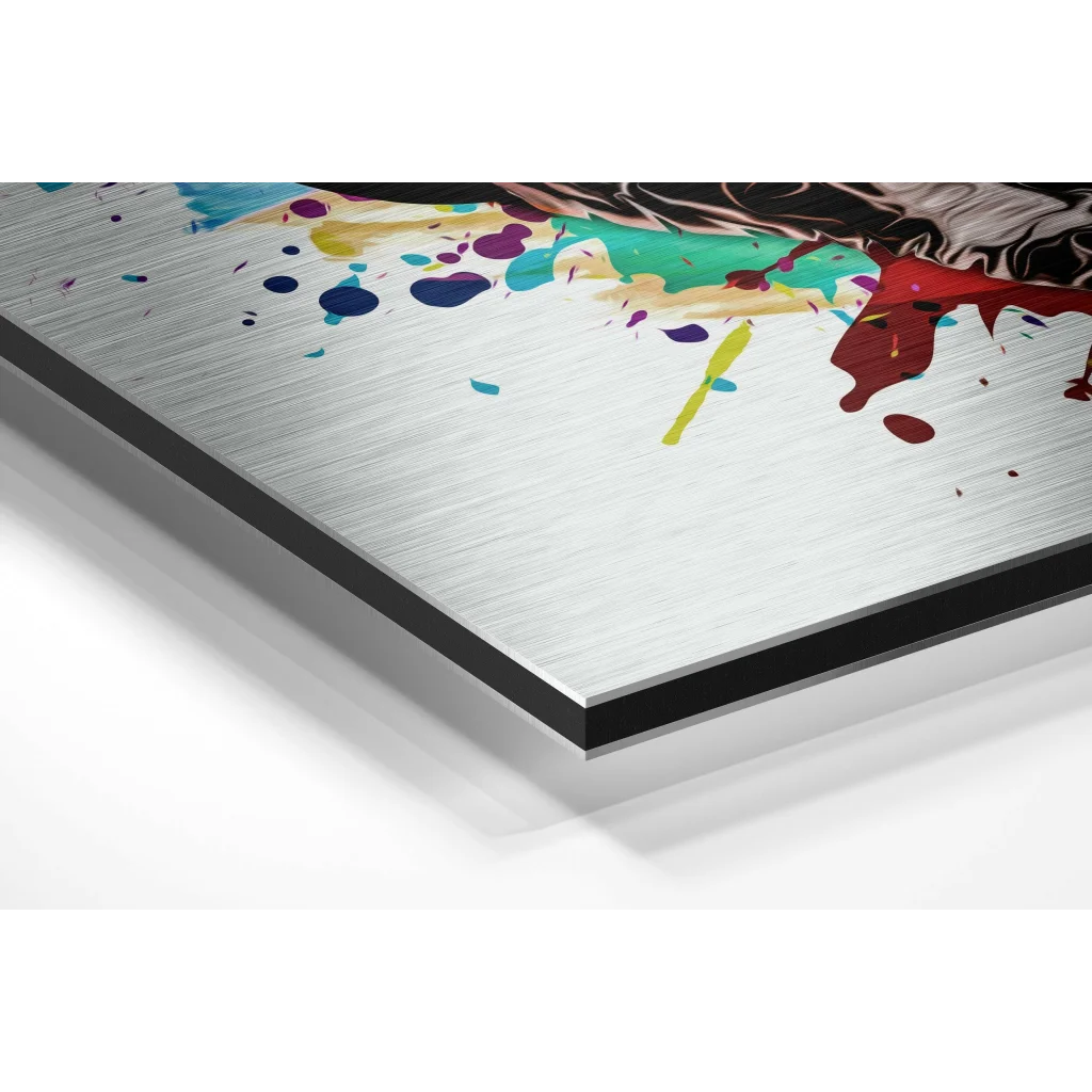 Dog Brushed Aluminium Dibond Wall Art