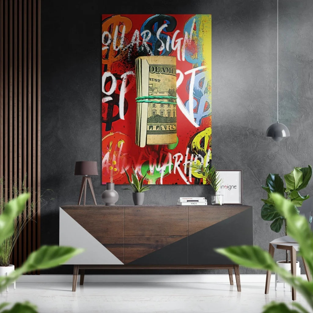 Vibrant Abstract Art on Brushed Aluminium Dibond Print | Insigneart USA | vintageantiquesgifts.com