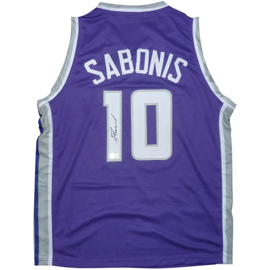 Domantas Sabonis autographed purple Sacramento Kings jersey number 10