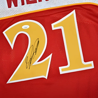 Dominique Wilkins autographed Atlanta Hawks custom jersey, red #21