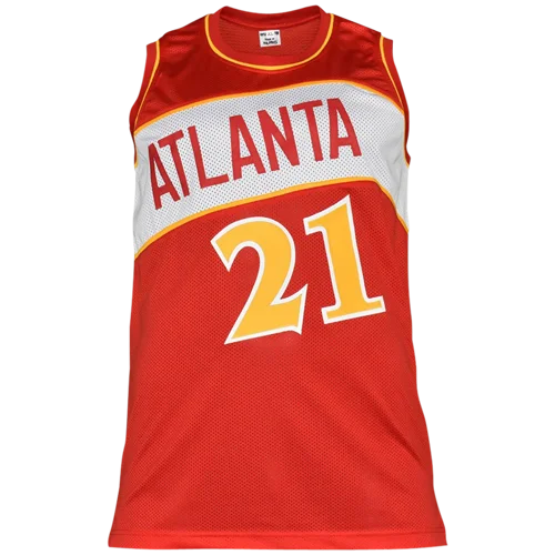 Dominique Wilkins autographed Atlanta Hawks custom jersey, red #21