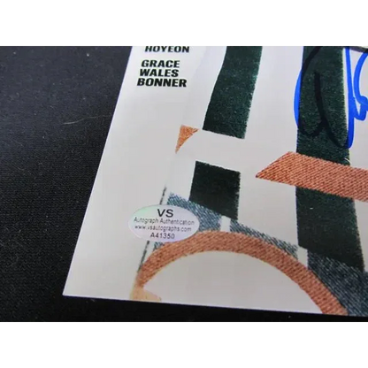 Donald Glover signed magazine page with authentication sticker for Glover signed 8x10 fans