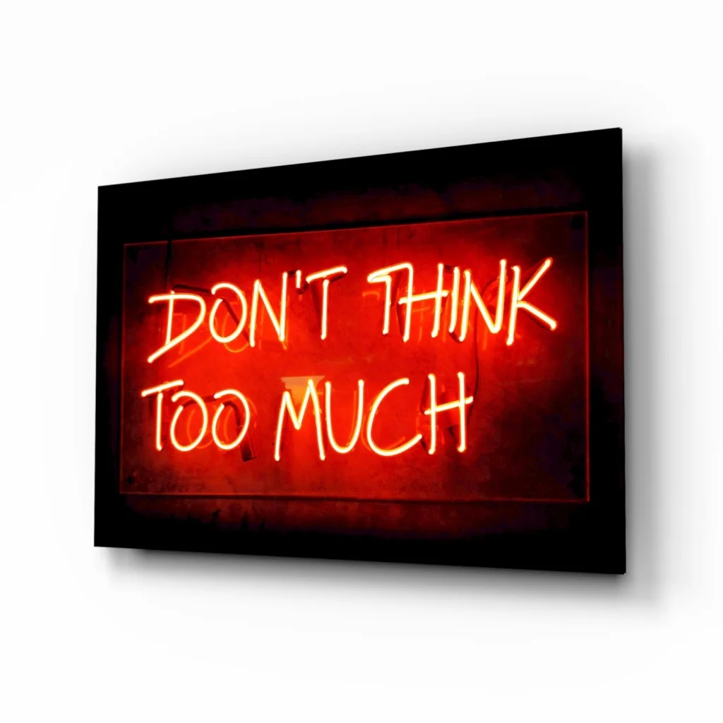 Glowing Neon Glass Wall Art Sign That Sparks Pure Vibes | Insigneart USA | vintageantiquesgifts.com