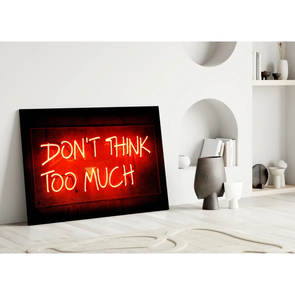 Glowing Neon Glass Wall Art Sign That Sparks Pure Vibes | Modern Wall Art Decor | vintageantiquesgifts.com