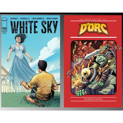 White Sky #1 2nd Print Jean Paul Mavinga bundle with woman in blue dress