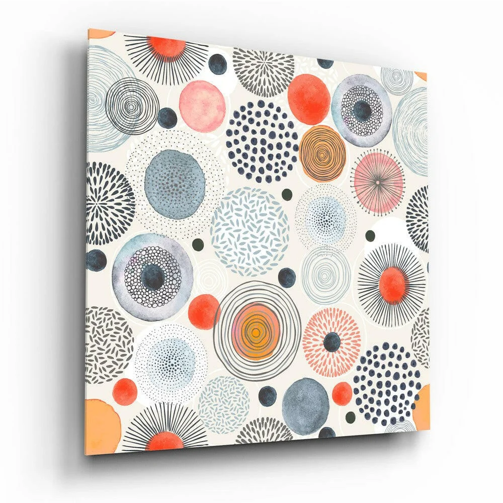 Bold Geometric Circles Modern Canvas Wall Art | Insigneart USA | vintageantiquesgifts.com