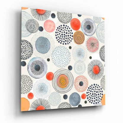Bold Geometric Circles Modern Canvas Wall Art | Insigneart USA | vintageantiquesgifts.com
