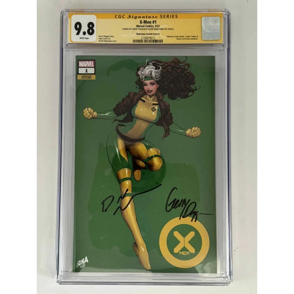 Double signed Gerry Duggan X-Men #1 CGC 9.8 yellow label variant