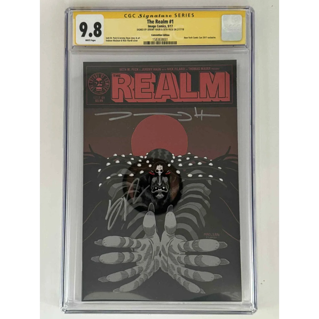Double signed The Realm 1 CGC 9.8 Nick Filardi exclusive variant