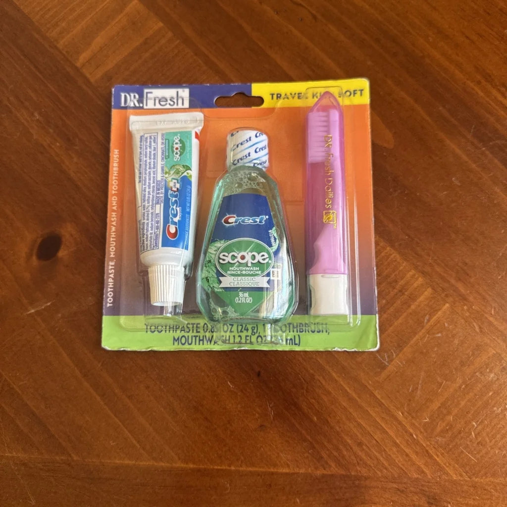 Dr. Fresh travel kit 3-in-1 toothpaste Scope 1-pack exp 08/26