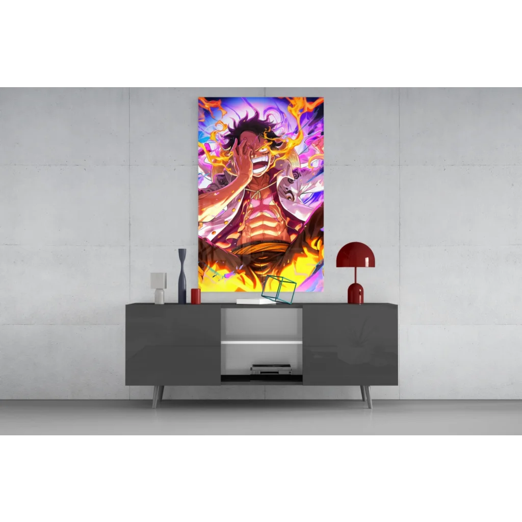 24-inch Dragon Ball Z Flame Power vibrant anime wall art canvas print