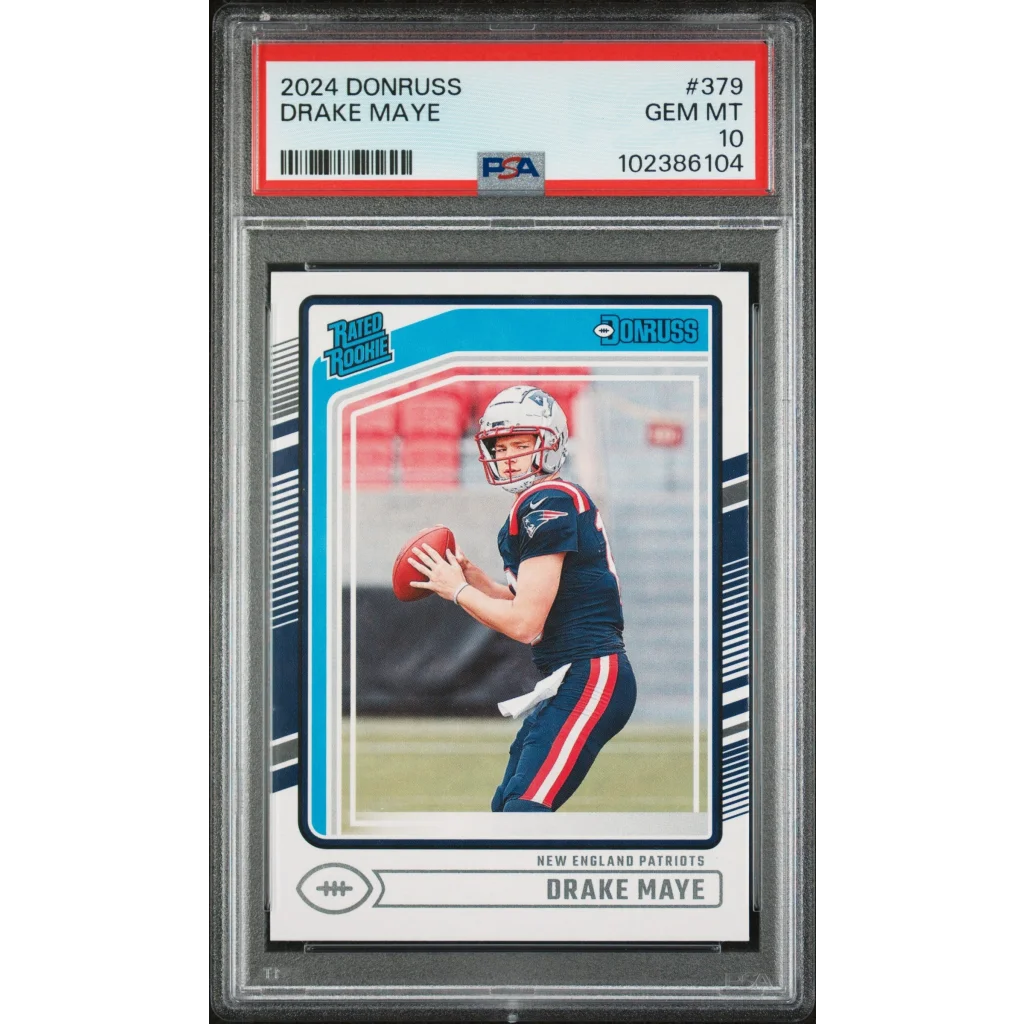 2024 Donruss Drake Maye rookie card graded PSA Gem Mint 10