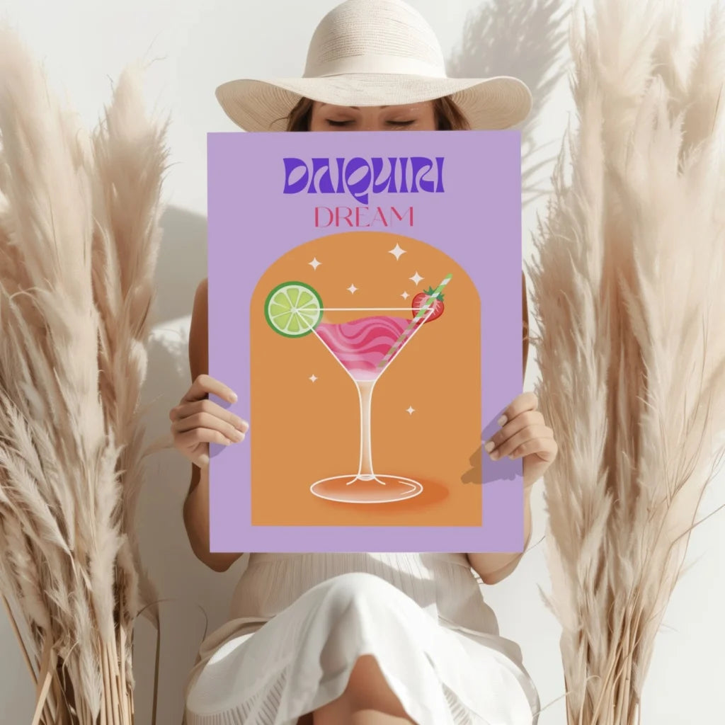 Daiquiri Dream Insigne Aluminum Prints for Bold Modern Spaces | Contemporary Home Wall Art | vintageantiquesgifts.com
