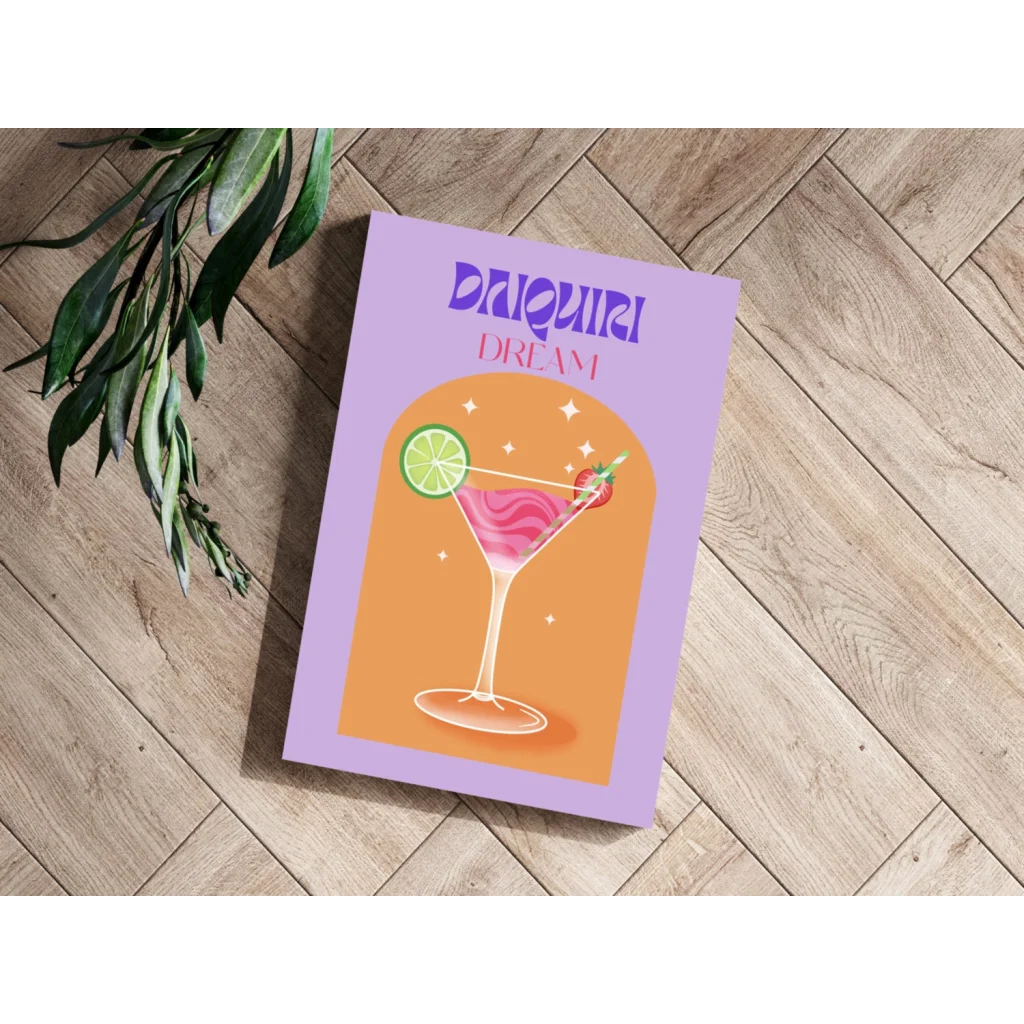 Daiquiri Dream Insigne Aluminum Prints for Bold Modern Spaces | Modern Wall Art Decor | vintageantiquesgifts.com