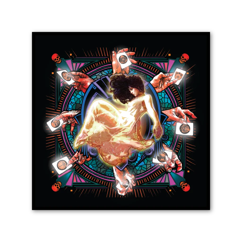 Dream Theater Parasomnia Deluxe Graphic Album featuring a glowing dress woman and symbolic imagery