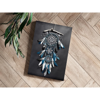 Teal Dreamcatcher Insigne Aluminum Prints Wall Art | Modern Wall Art Decor | vintageantiquesgifts.com