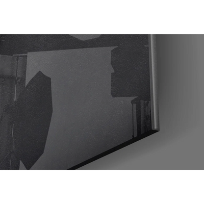 Stunning teal dreamcatcher glass wall art with sleek metallic frame