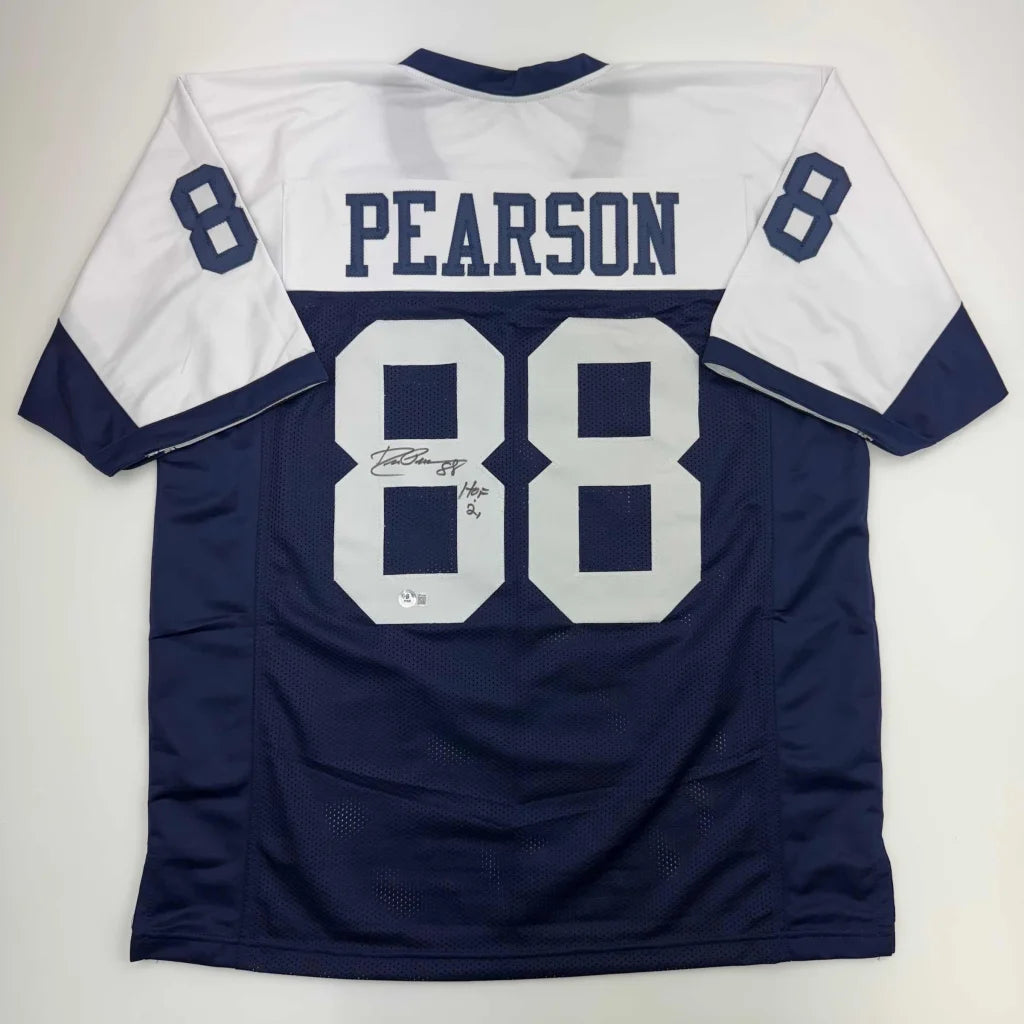 Autographed Drew Pearson #88 Dallas Cowboys custom jersey for professional sports league fans