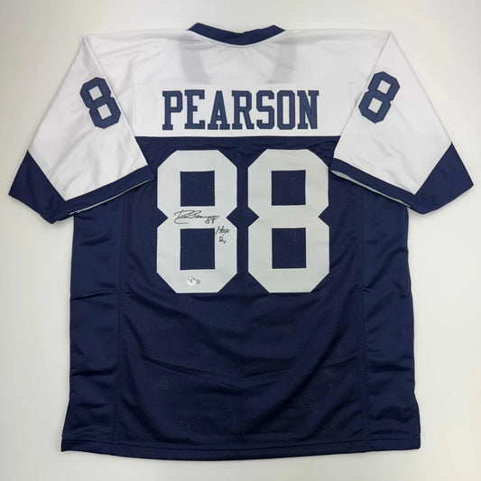 Autographed Drew Pearson #88 Dallas Cowboys custom jersey for professional sports league fans