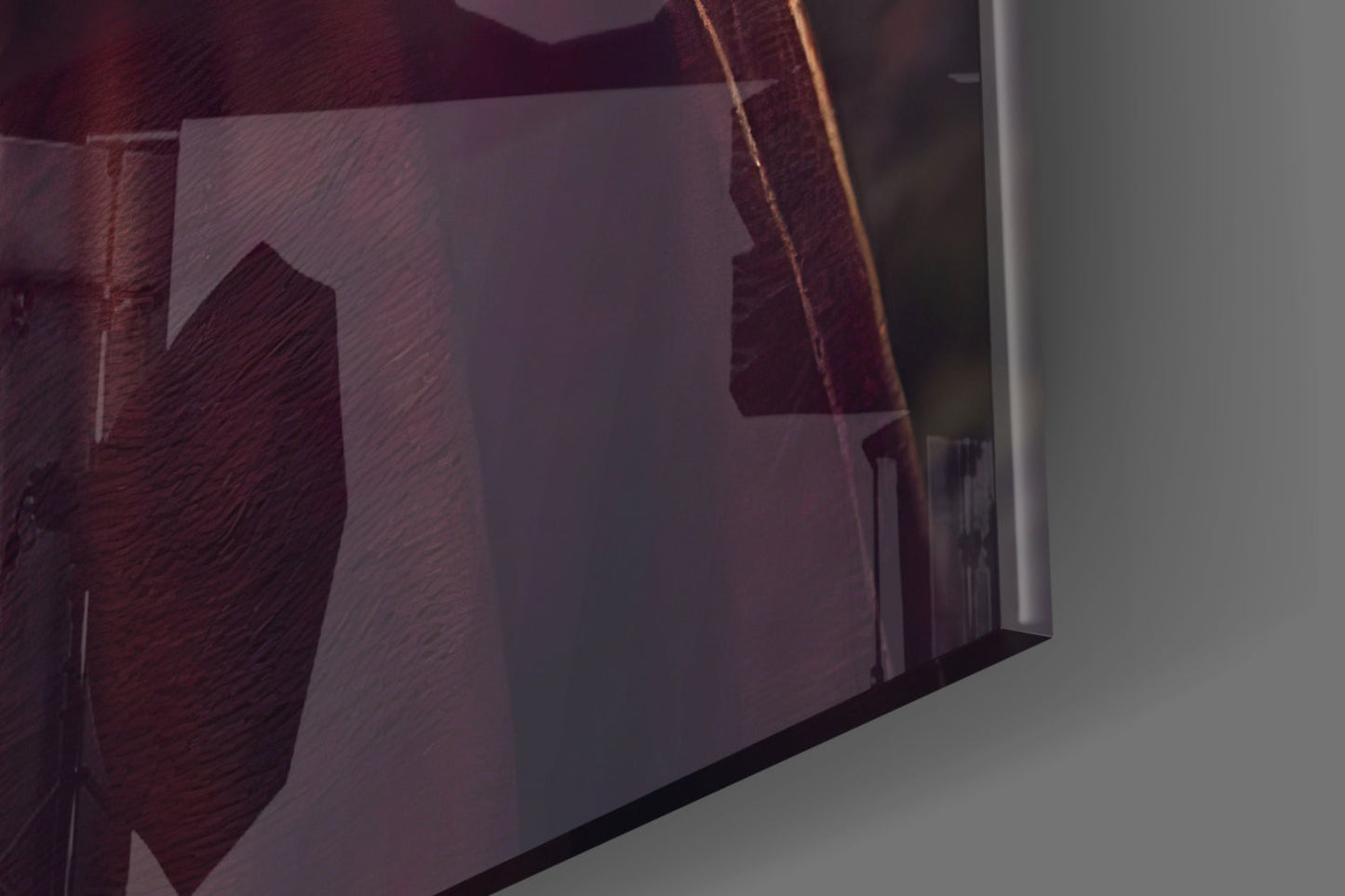 Armored Knight Fox Portrait Glass Wall Art
