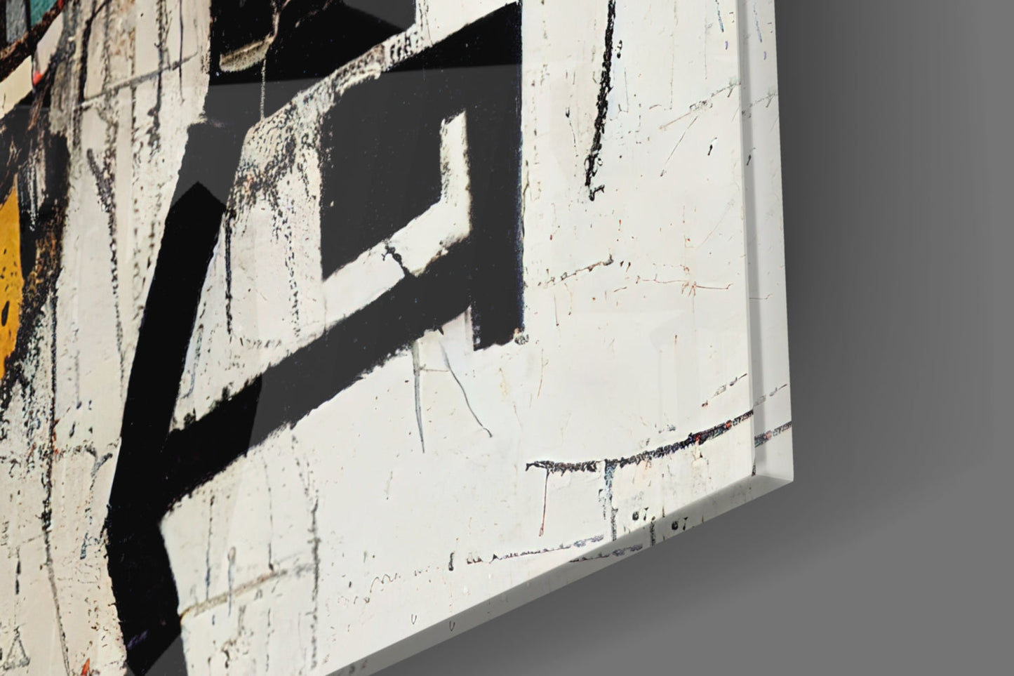 Cracked Wall Blonde Icon Glass Wall Art