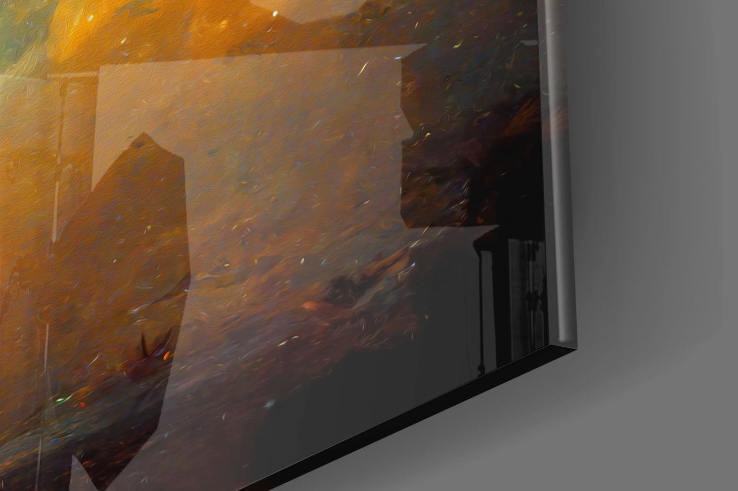 Whirling Dervish Starry Sky Glass Wall Art