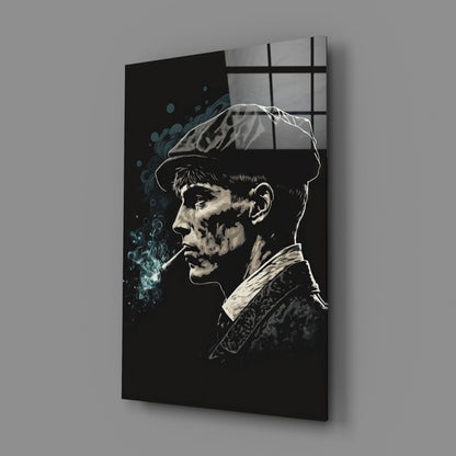 Newsboy Cap Gangster Glass Wall Art  || Designer Collection
