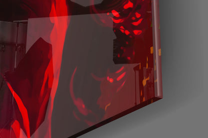 Golden Yellow Blonde Diva Glass Wall Art
