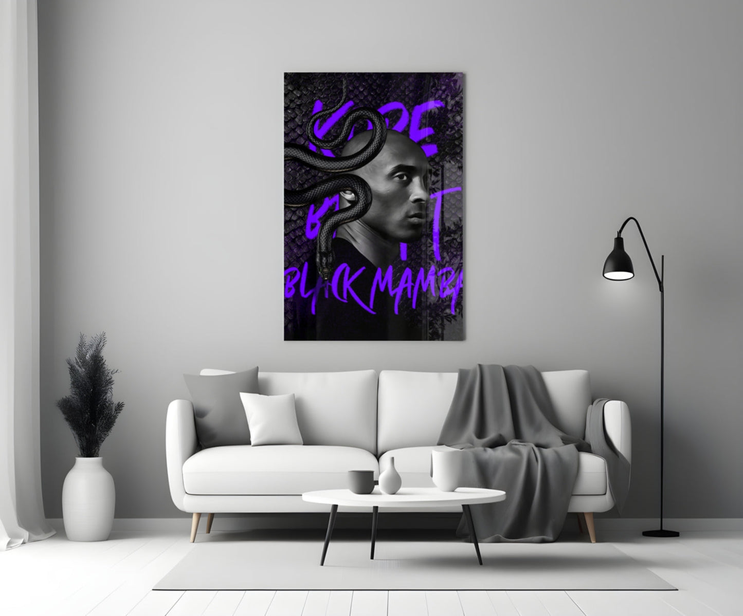 Basketball Star in Motion Glass Wall Art || Designer Collection